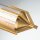 LED Spiegelleuchte Bad 70 cm lang IP44 in Gold 3000 K