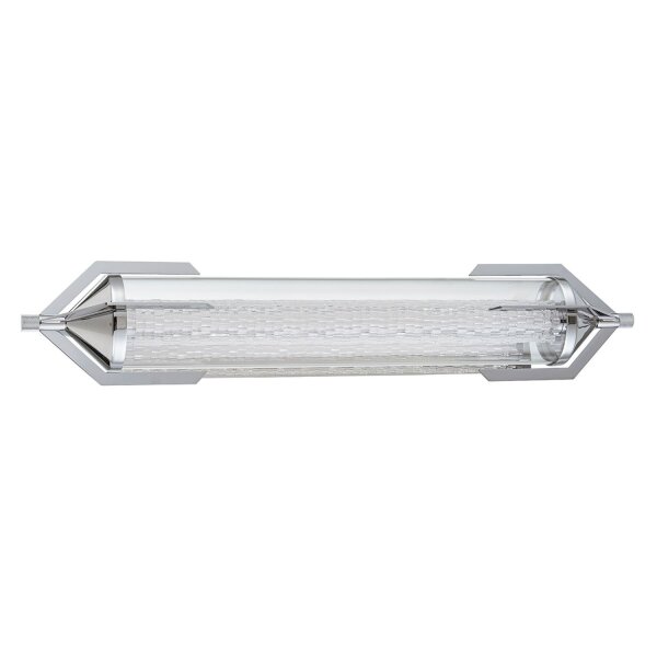 LED Badlampe Chrom 70 cm lang Metal Glas 3000 K IP44