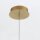 LED Hängeleuchte Metall Glas B: 15 cm schmal in Gold