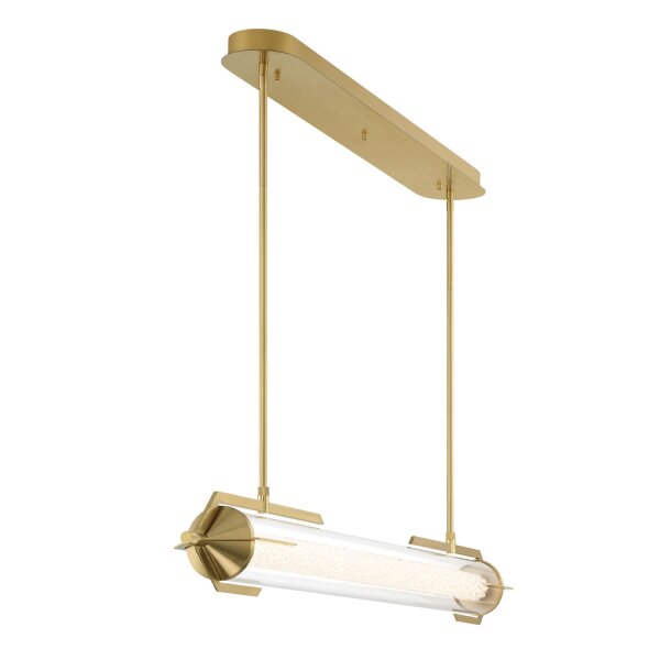 LED Pendelleuchte 122 cm Metall Glas in Gold 3000 K Vintage