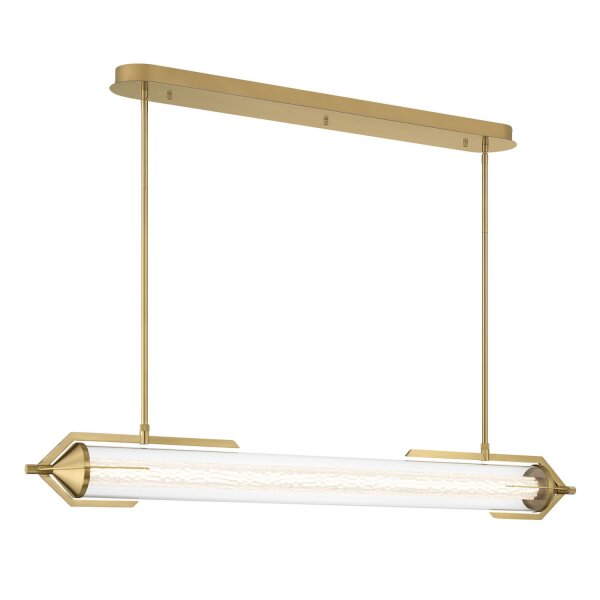 LED Pendelleuchte 122 cm Metall Glas in Gold 3000 K Vintage