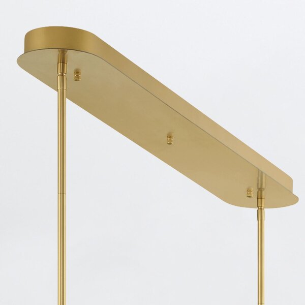 LED Pendelleuchte 122 cm Metall Glas in Gold 3000 K Vintage