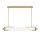LED Pendelleuchte 122 cm Metall Glas in Gold 3000 K Vintage