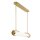 LED Pendelleuchte 122 cm Metall Glas in Gold 3000 K Vintage