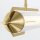 LED Pendelleuchte 122 cm Metall Glas in Gold 3000 K Vintage