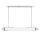 LED Hängelampe Glas Metall 3000 K 3329 lm Chrom poliert