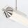 LED Hängelampe Glas Metall 3000 K 3329 lm Chrom poliert