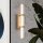 LED Wandleuchte Metall Glas IP44 H: 54 cm Badezimmer