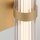 LED Wandleuchte Bad Metall Glas 35,5 cm hoch IP44 in Gold
