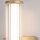 LED Wandleuchte Bad Metall Glas 35,5 cm hoch IP44 in Gold