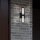 LED Wandleuchte Spiegel IP44 3000 K Glas Metall Schwarz