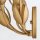 Wandlampe Metall H: 43,8 cm in Gold brüniert E14 Floral