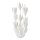 Wandlampe Weiß 43,8 cm hoch E14 3-flammig Metall