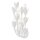 Wandlampe Weiß 43,8 cm hoch E14 3-flammig Metall
