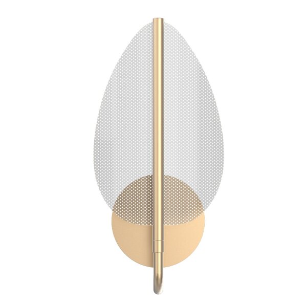 LED Wandleuchte in Messing 37,1 cm hoch warmweiß Modern
