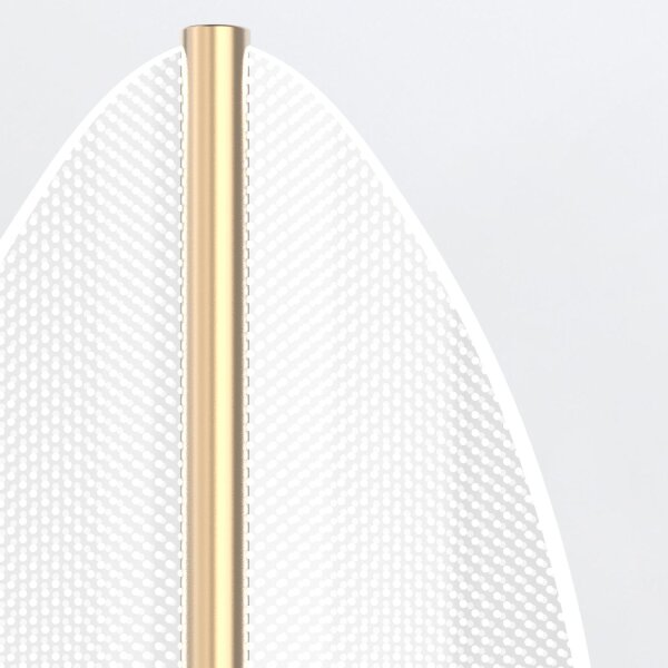 LED Wandleuchte in Messing 37,1 cm hoch warmweiß Modern