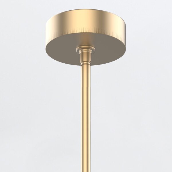 LED Hängeleuchte Modern B: 78,7 cm in Messing höhenverstellbar