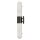 LED Wandleuchte Bad IP44 H: 61 cm Alu Glas Alabasteroptik