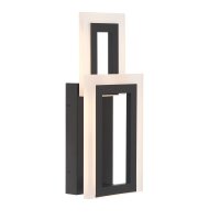 LED Wandleuchte Schwarz 40,6 cm hoch Metall 3000 K 802 lm