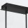 Moderne Pendelleuchte LED Schwarz Weiß B: 84 cm 3000 K