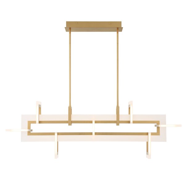 Hängeleuchte LED Metall in Gold B: 122,8 cm Modern Design