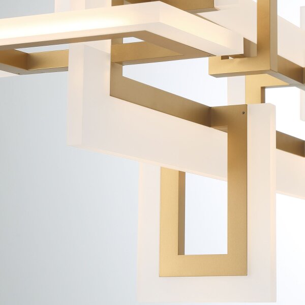 Hängeleuchte LED Metall in Gold B: 122,8 cm Modern Design