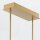 Hängeleuchte LED Metall in Gold B: 122,8 cm Modern Design