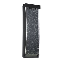 LED Außenwandleuchte Schwarz Antik H: 50,9 cm...