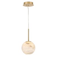 LED Hängelampe Alabaster Metall Ø 20,3 cm...