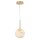 LED H&auml;ngelampe Alabaster Metall &Oslash; 20,3 cm Kugelschirm