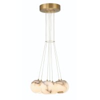 LED Pendelleuchte Alabaster Metall B: 45,6 cm 3000 K 3544 lm