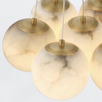 LED Pendelleuchte Alabaster Metall B: 45,6 cm 3000 K 3544 lm