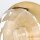 Wandlampe Metall Glas Ø 22 cm rund E14 in Messing Antik