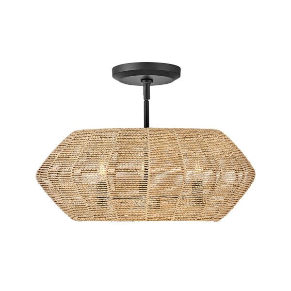 Boho Hängeleuchte Rattan Ø 53,5 cm 3x E14 Modern ESMOND