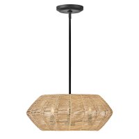 Boho Hängeleuchte Rattan Ø 53,5 cm 3x E14...