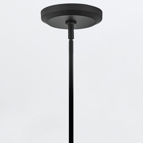 Große Hängelampe Schwarz Ø 71 cm Rattan Metall 10x E14
