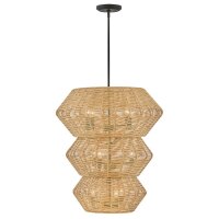 Pendelleuchte Rattan Metall Ø 71 cm für 10x...