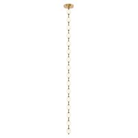 LED Pendelleuchte verstellbar H: max. 2,9 m in Messing