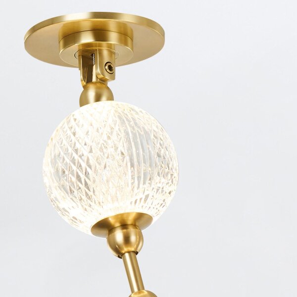 Hängeleuchte LED H: max. 152,4 cm verstellbar Art Déco