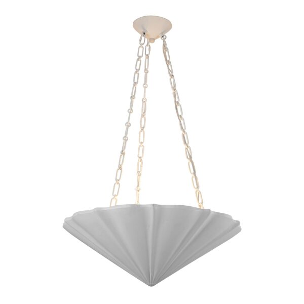 Hängelampe Weiß antik Ø 57,2 cm H: max. 208,6 cm 3x E27