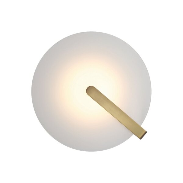 LED Deckenlampe rund Ø 31 cm 3000 K 520 lm Metall Glas