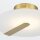 LED Deckenlampe rund Ø 31 cm 3000 K 520 lm Metall Glas