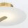 LED Deckenlampe rund Ø 31 cm 3000 K 520 lm Metall Glas