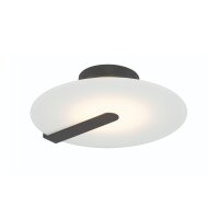 LED Deckenleuchte Schwarz Weiß Ø 31 cm rund...