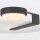 LED Deckenleuchte Schwarz Weiß Ø 31 cm rund Glas Metall