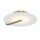 LED Deckenleuchte Glas Metall Ø 43,2 cm rund in Weiß Gold