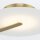 LED Deckenleuchte Glas Metall Ø 43,2 cm rund in Weiß Gold