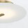LED Deckenleuchte Glas Metall Ø 43,2 cm rund in Weiß Gold