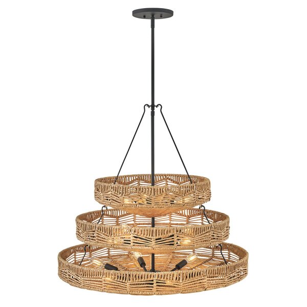 Hängelampe Korbschirm Rattan Ø 76,2 cm rund Modern