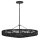 Pendelleuchte Rattan rund Ø 76,2 cm groß Schwarz Modern